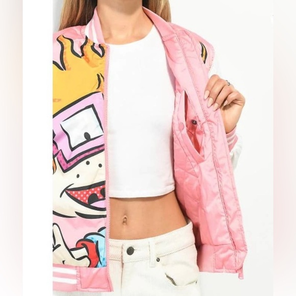 Members Only X-Large Bomber JACKET Retro Vintage 90's Rugrats Nickelodeon NEW - Picture 4 of 5